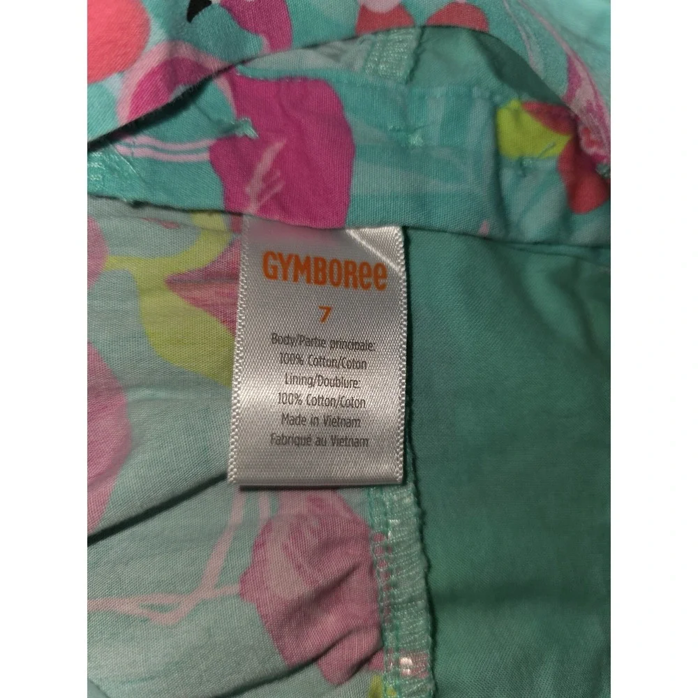 Gymboree tropical paradise flamingo outfit top skort size‎ 7